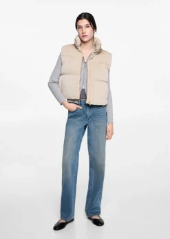 MANGO Kamizelki*Kamizelka pikowana z kieszeniami