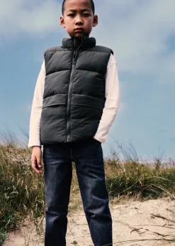 Dzieci MANGO Płaszcze I Kurtki*Kamizelka pikowana z kieszeniami