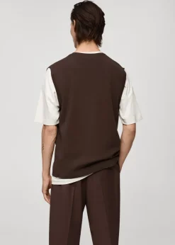 MANGO Kardigany I Swetry*Kamizelka z cienkiej dzianiny