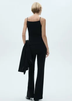 MANGO Topy|Kamizelki*Kamizelka z dekoltem halter na guziki