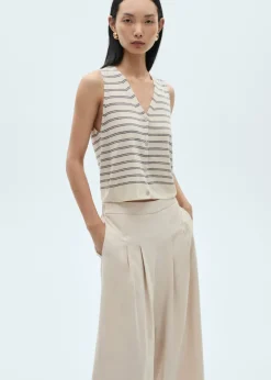 MANGO Kamizelki*Kamizelka z dzianiny na guziki