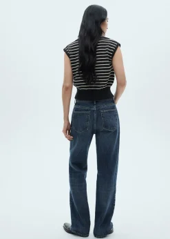 MANGO Kamizelki*Kamizelka z dzianiny w paski