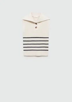 Dzieci MANGO Swetry I Kardigany*Kamizelka z dzianiny w paski