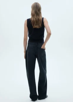 MANGO Kamizelki*Kamizelka z dzianiny z kołnierzem na guziki