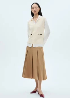 MANGO Kamizelki*Kamizelka z dzianiny z kontrastowymi kieszeniami