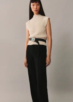 MANGO Swetry I Kardigany|Kamizelki*Kamizelka z dzianiny z półgolfem