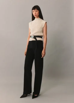 MANGO Swetry I Kardigany|Kamizelki*Kamizelka z dzianiny z półgolfem