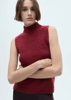 MANGO Kamizelki*Kamizelka z dzianiny z półgolfem