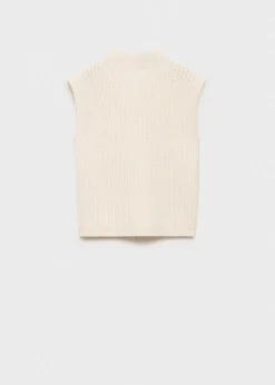 Dzieci MANGO Swetry I Kardigany*Kamizelka z dzianiny z półgolfem