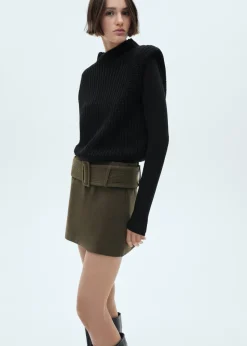 MANGO Kamizelki*Kamizelka z dzianiny z poduszkami na ramionach