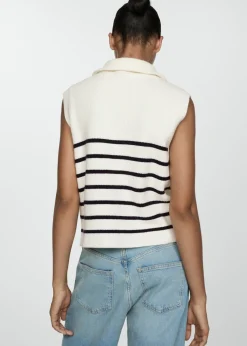 MANGO Kamizelki*Kamizelka z dzianiny z zapięciem na zamek