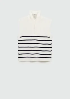 MANGO Kamizelki*Kamizelka z dzianiny z zapięciem na zamek