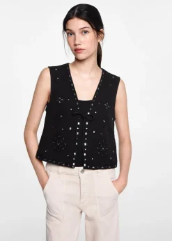 MANGO Topy|Kamizelki*Kamizelka z lusterkami