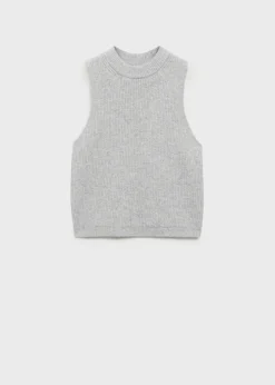 Dzieci MANGO Swetry I Kardigany*Kamizelka z prążkowanej dzianiny