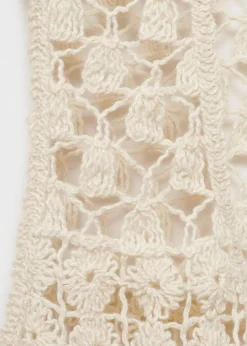 MANGO Kamizelki*Kamizelka z szydełkowej tkaniny