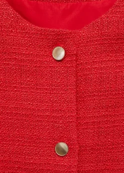 MANGO Kamizelki*Kamizelka z tweedu na guziki