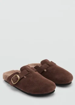 MANGO Piżamy|Piżamy*Kapcie domowe ze sprzączką