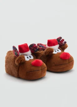 Dzieci MANGO Buty|Buty*Kapcie z motywem renifera