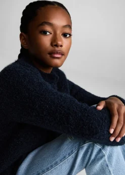 Dzieci MANGO Swetry I Kardigany*Kardigan dzianina bouclé