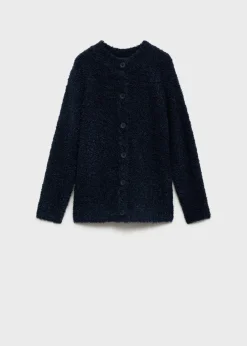 Dzieci MANGO Swetry I Kardigany*Kardigan dzianina bouclé