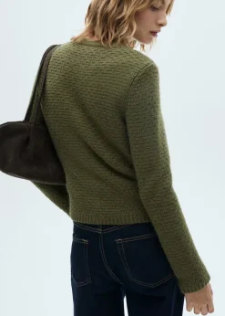 MANGO Kurtki*Kardigan dzianinowy na guziki