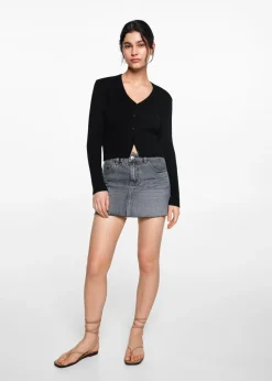 MANGO Swetry I Kardigany*Kardigan dzianinowy na guziki