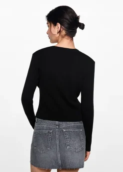 MANGO Swetry I Kardigany*Kardigan dzianinowy na guziki