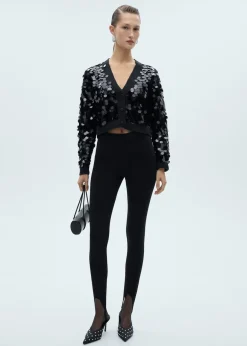 MANGO Kurtki|Swetry I Kardigany*Kardigan dzianinowy z cekinami