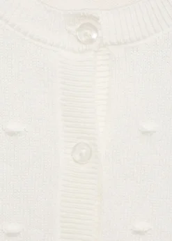 Dzieci MANGO Swetry I Kardigany*Kardigan dzianinowy z haftem