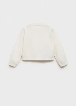 Dzieci MANGO Swetry I Kardigany*Kardigan dzianinowy z haftem