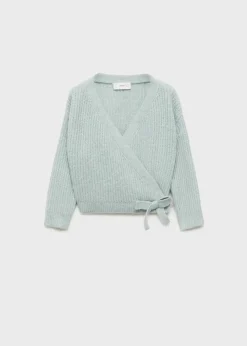 Dzieci MANGO Swetry I Kardigany*Kardigan kopertowy z wiązaniem