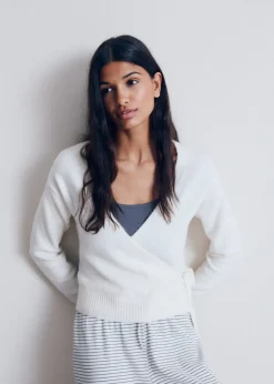 MANGO Swetry I Kardigany*Kardigan kopertowy z wiązaniem