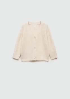 Dzieci MANGO Swetry I Kardigany*Kardigan prążkowany na guziki