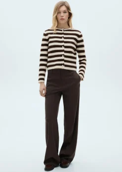 MANGO Kurtki|Swetry I Kardigany*Kardigan w paski na guziki