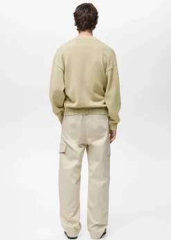 MANGO Kardigany I Swetry*Kardigan z bawełnianej dzianiny z guzikami