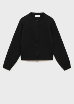 Dzieci MANGO Swetry I Kardigany*Kardigan z bawełnianej dzianiny