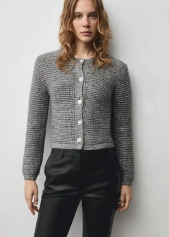 MANGO Kurtki|Swetry I Kardigany*Kardigan z dzianiny lureksowej na guziki