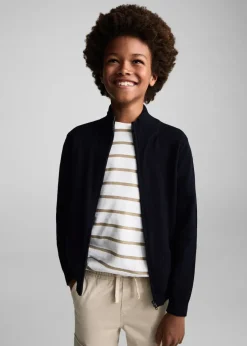 Dzieci MANGO Swetry I Kardigany*Kardigan z dzianiny na zamek