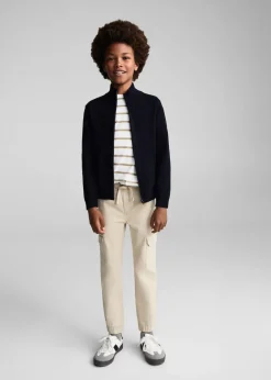 Dzieci MANGO Swetry I Kardigany*Kardigan z dzianiny na zamek