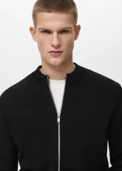 MANGO Kardigany I Swetry*Kardigan z dzianiny na zamek