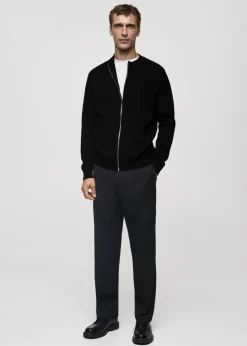 MANGO Kardigany I Swetry*Kardigan z dzianiny o średniej grubości na zamek