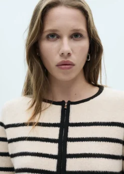 MANGO Kurtki*Kardigan z dzianiny w paski