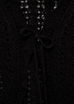 MANGO Swetry I Kardigany|Topy*Kardigan z dzianiny z wiązaniem