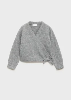 Dzieci MANGO Swetry I Kardigany*Kardigan z dzianiny z wiązaniem