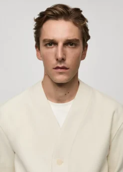 MANGO Kardigany I Swetry*Kardigan z flaneli relaxed fit