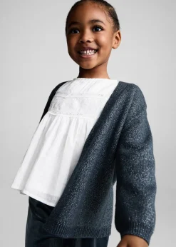 Dzieci MANGO Swetry I Kardigany*Kardigan z lureksu