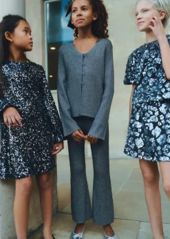 Dzieci MANGO Swetry I Kardigany*Kardigan z lureksu