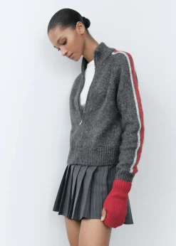 MANGO Kurtki|Swetry I Kardigany*Kardigan z półgolfem na zamek