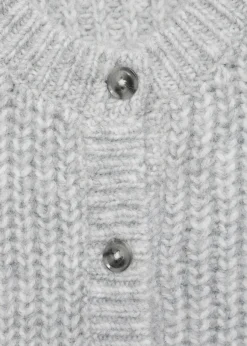 Dzieci MANGO Swetry I Kardigany*Kardigan z prążkowanej dzianiny na guziki