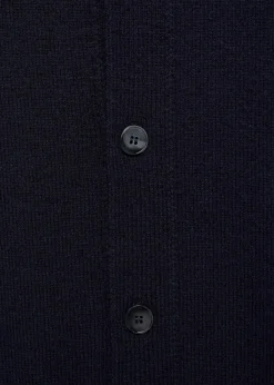 MANGO Kardigany I Swetry*Kardigan z prążkowanej dzianiny wełnianej